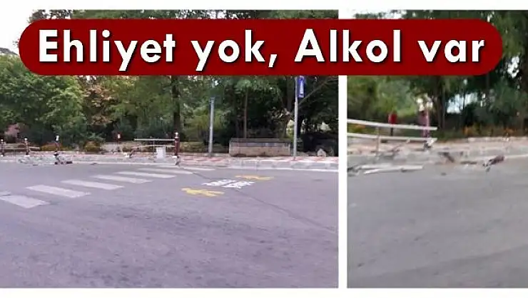 Ehliyet yok, Alkol var memur bey!