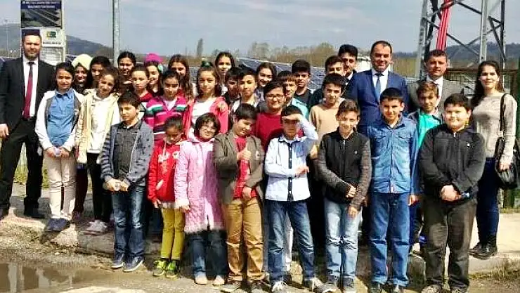 Ellibaş Ortaokulu öğrencileri Güneş Enerji Tesislerini gezdi