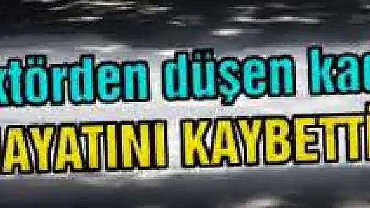 Eşinin Kullandığı Traktörden Düşen Kadın Öldü