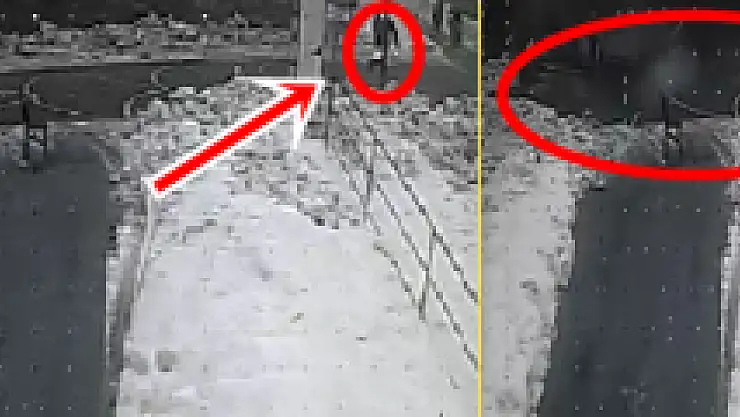Ev çöktü, son anda böyle kurtuldu