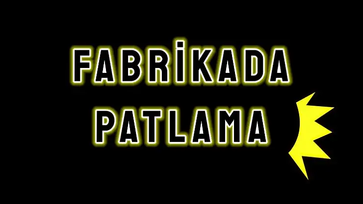 Fabrikada patlama sesi