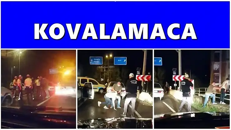 Film sahnelerini aratmayan kovalamaca