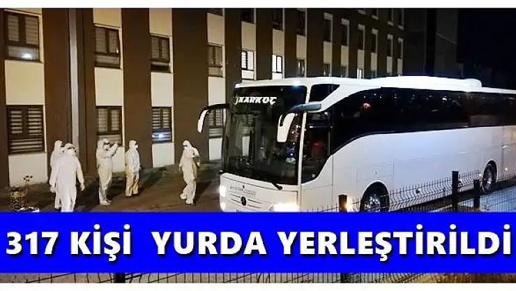 Fransa'dan gelen 317 kişi yurda yerleştirildi