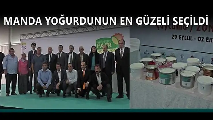 Fuarda en iyi manda yoğurdu seçildi