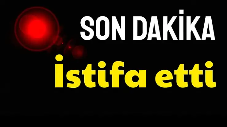 Görevinden istifa etti