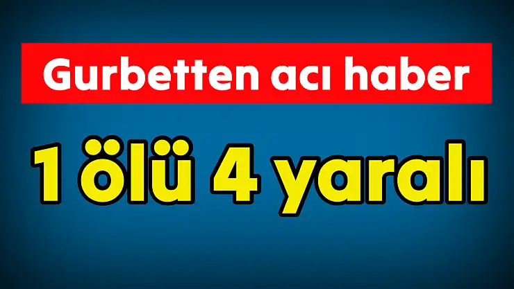 Gurbetten Bartın'a acı haber