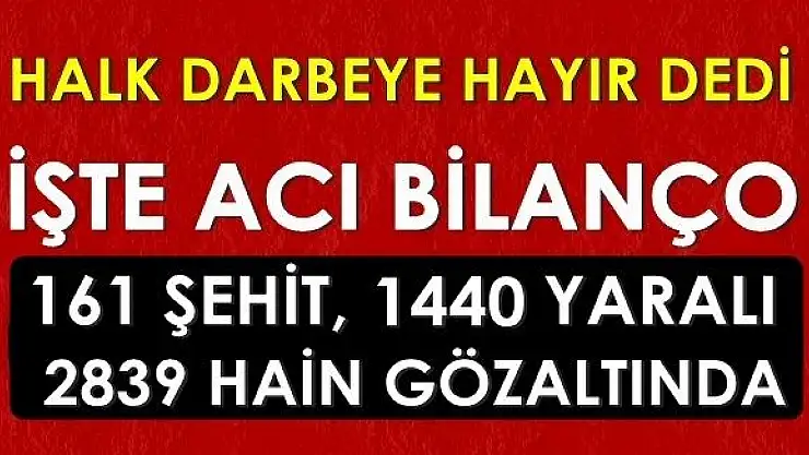 Halk darbe girişimine karşı tek yürek oldu