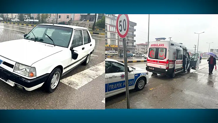 Hastane altında yayaya çarptı