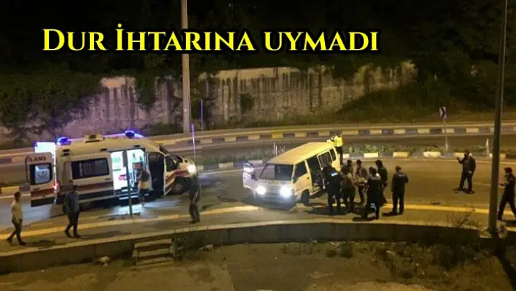 Hastane kavşağında kaza