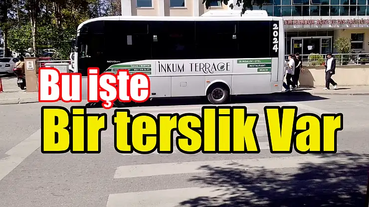 Hastane önünde ilginç durum