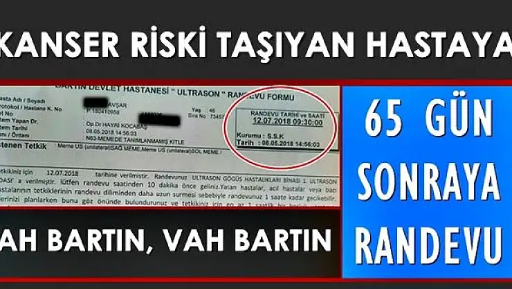 Hastanede 65, haber çıkınca 5 gün sonra