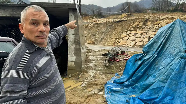Heyelan yaşanan yol için önlem isteği