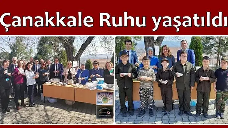 Hoşaf ve Kuru Ekmek ile Çanakkale Ruhu yaşatıldı