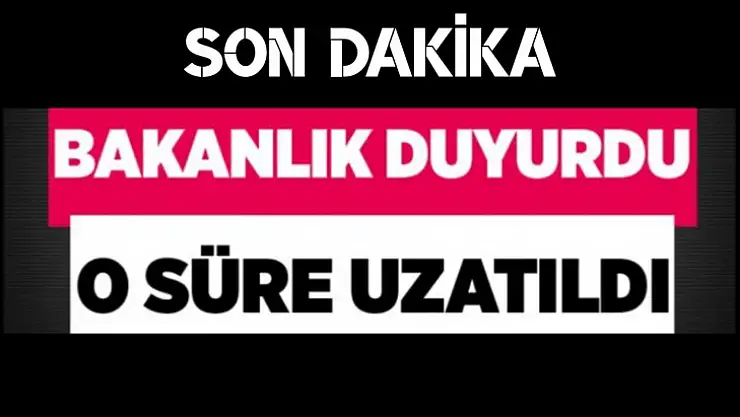 İçişleri Bakanlığı duyurdu