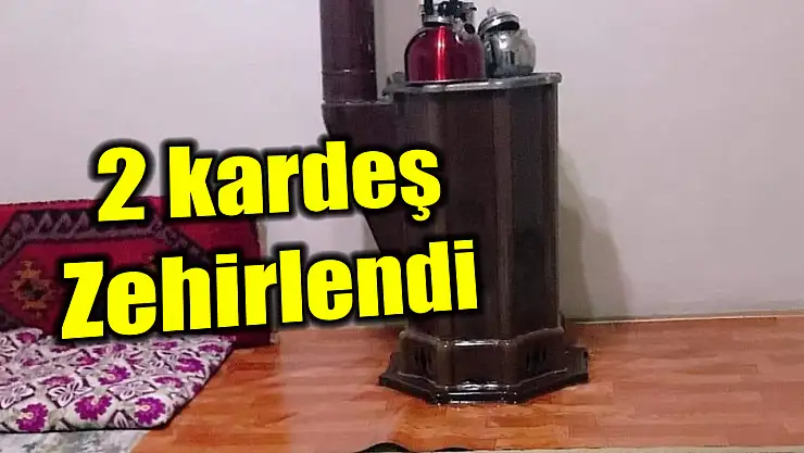 İki kardeş hastaneye kaldırıldı