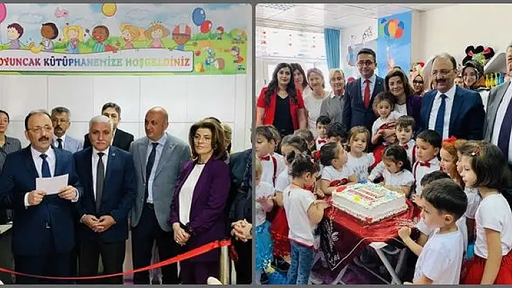 İlk oyuncak kütüphanesi törenle açıldı 