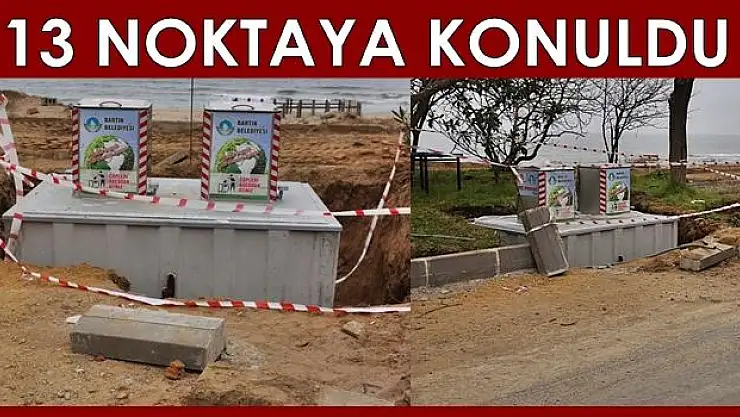 İnkumu'na yeraltı çöp konteyneri