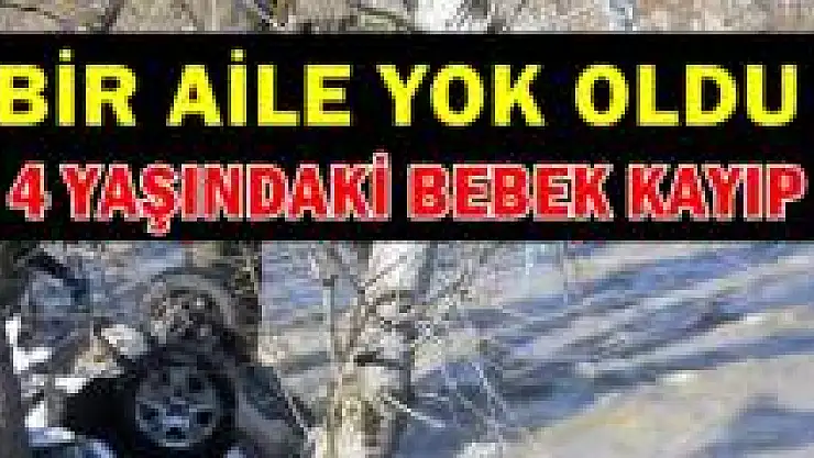 Irmağa uçan otomobildeki ailenin acı sonu