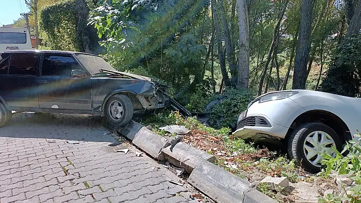 Irmak kenarında korkutan kaza