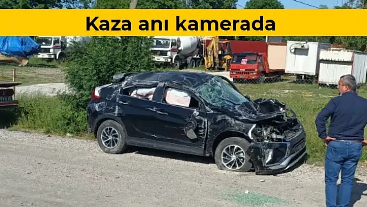 İş adamı ve yeğeni kaza yaptı