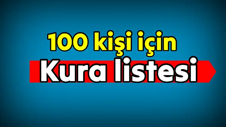 İşçi alımı kura sonuçları
