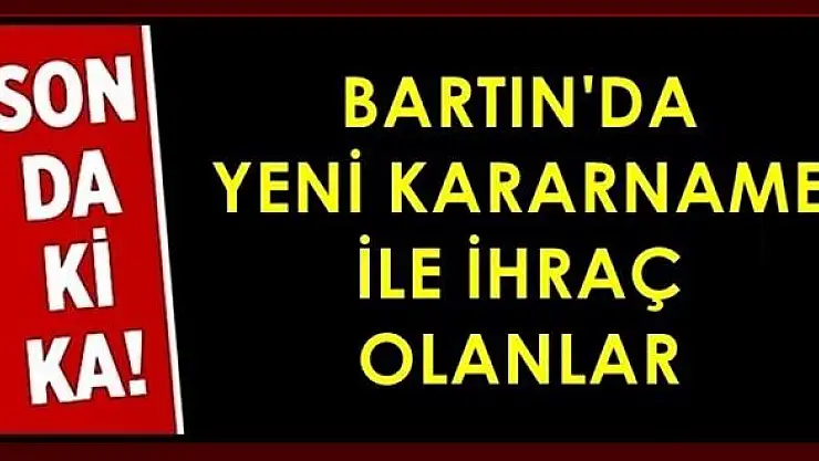 İşte Kamudan ihraç edilenler