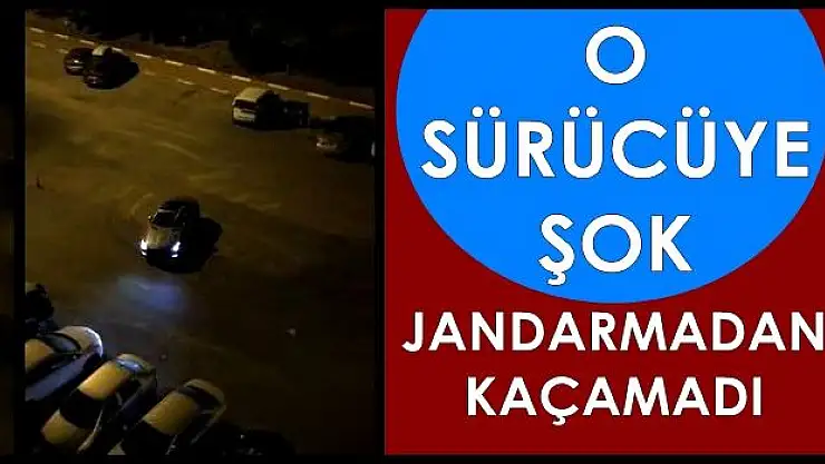 Jandarma'dan drift atan sürücüye şok ceza