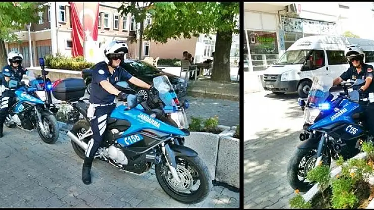Jandarma'nın Motosikletli Timi Görev Başında