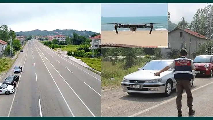 Jandarmadan Drone ile Bayram denetimi