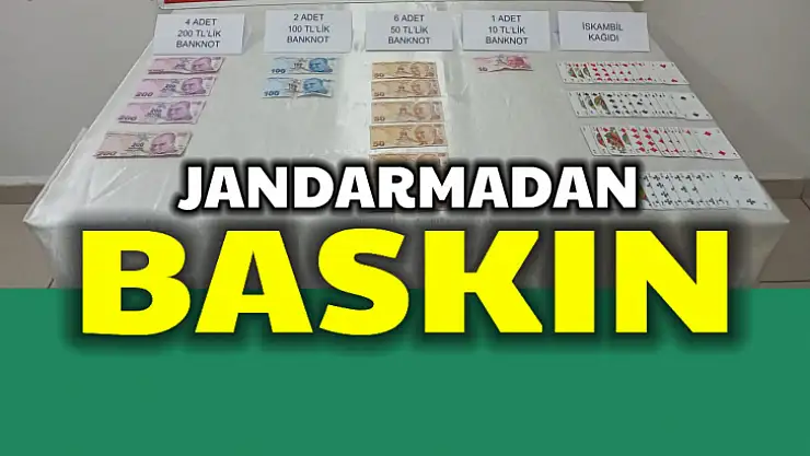 Jandarmadan kumar baskını