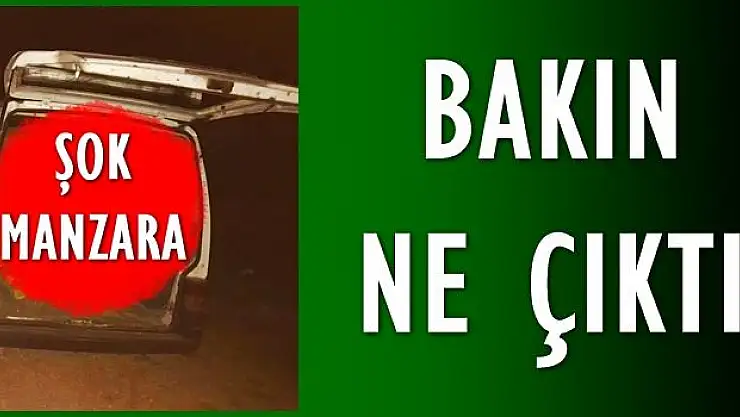 Jandarmanın durdurduğu minibüste şok manzara 