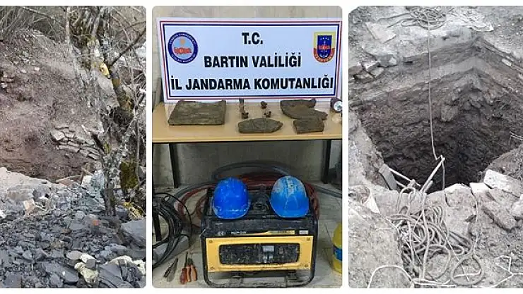 Kaçak kazı yaparken suçüstü yakalandılar