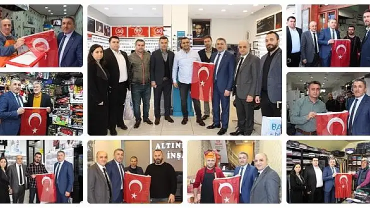 Kalaycı Bayrak dağıttı