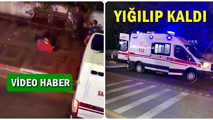 Kaldırıma yığılıp kaldı