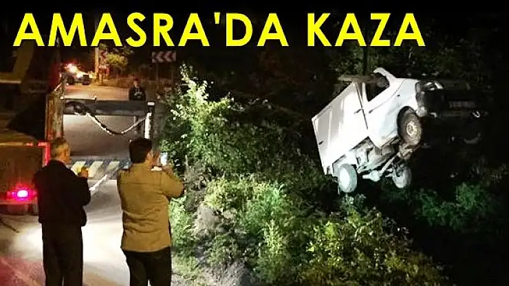 Kamyonet şarampole uçtu: 1 yaralı