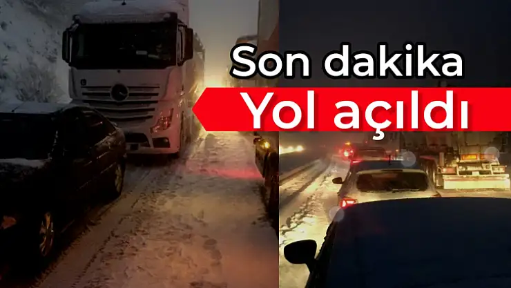 Kapanan yol ulaşıma açıldı