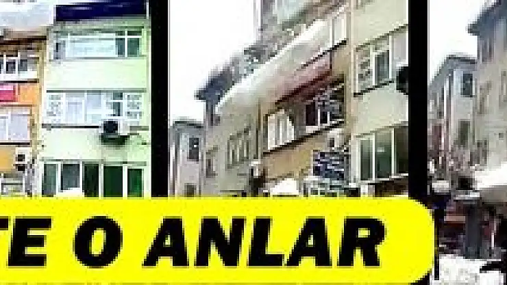 Kar Kütlesi Çatıdan Böyle Düştü