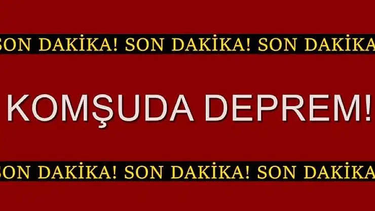Karabük'te deprem meydana geldi!