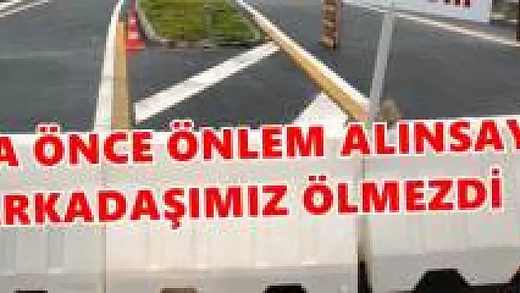 Kazada ölen arkadaşları için 2. eylemi yaptılar