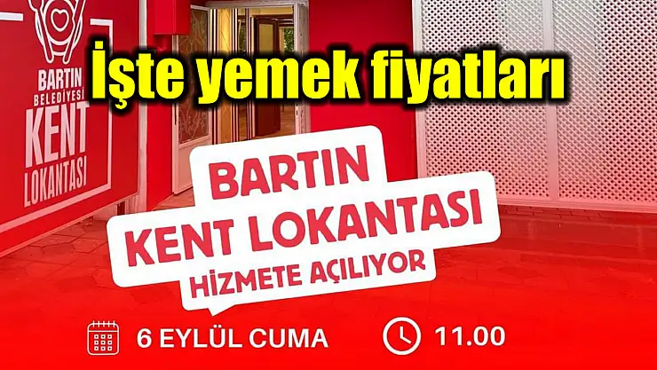 Kent lokantası açılıyor, işte fiyatlar