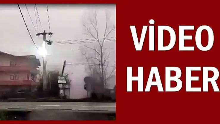Kısa devre yapan kablolar böyle patladı