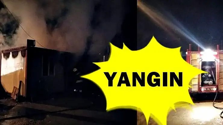 Konteynerde Yangın Çıktı