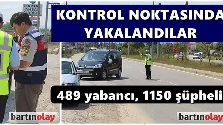 Kontrol noktalarında bin 639 şahıs yakalandı