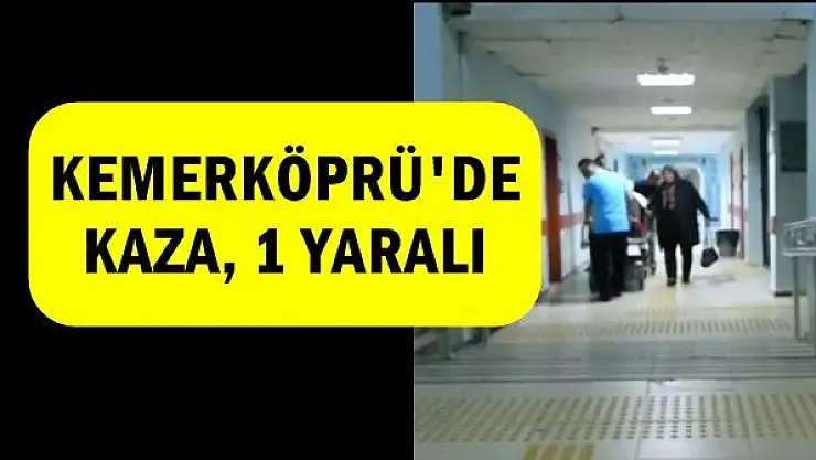 Köprü üzerinde otomobil çarptı