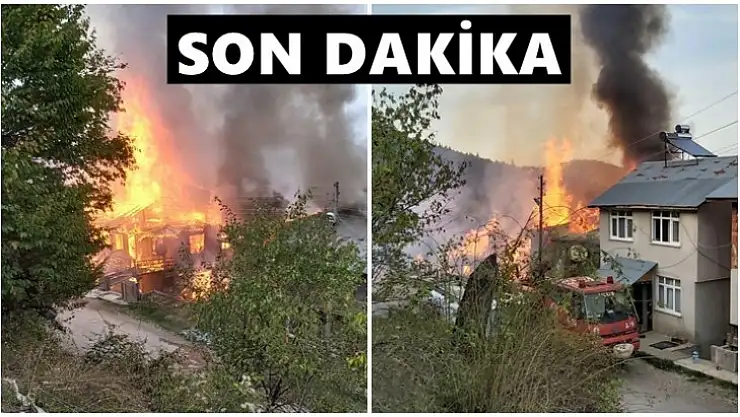 Korkunç yangın, evler alevlere teslim