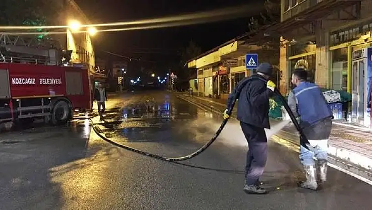 Kozcağız'da gece mesaisi