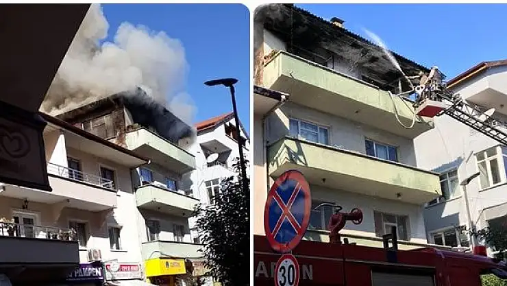 Kozcağız'da korkutan yangın!