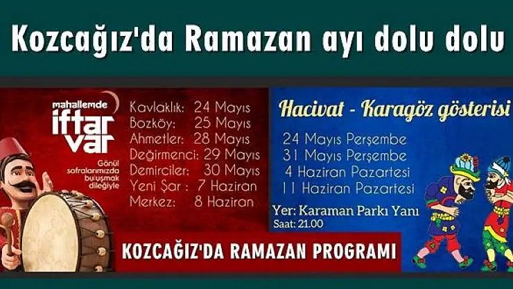 Kozcağız'da Ramazan coşkusu