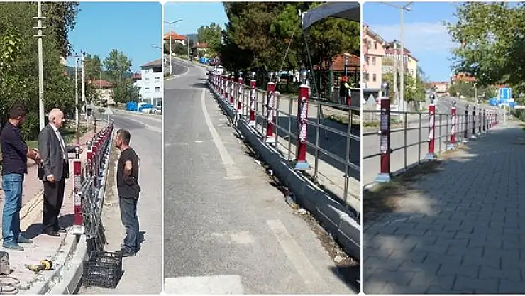 Kozcağız Girişine Ledli Korkuluk