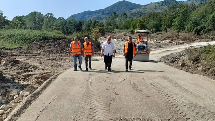 Kozcağız Kumluca yolu ulaşıma açıldı